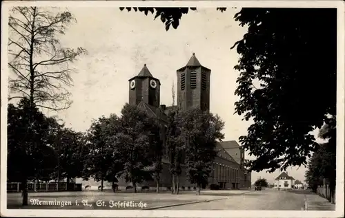 Ak Memmingen in Schwaben, St. Josefskirche