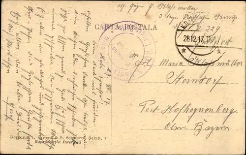 Ak Junge Frau in rumänischer Tracht, Portrait