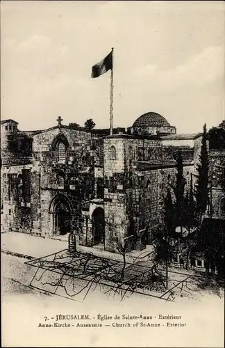 Ak Jerusalem Israel, Anna Kirche