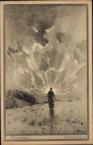 Künstler Ak Fahrenkrog, Ludwig, Sonnenaufgang