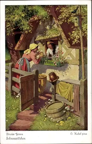 Künstler Ak Kubel, Otto, Schneewittchen, Brüder Grimm Märchen