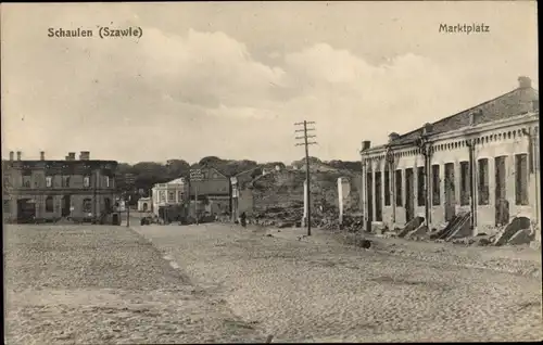 Ak Šiauliai Schaulen Litauen, Marktplatz