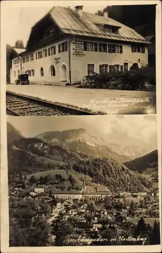 Ak Berchtesgaden in Oberbayern, Gasthaus Königsallee, Totalansicht