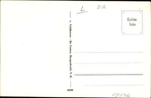 Ak Hoogerheide Nordbrabant, Putseweg, R. K. Kerk