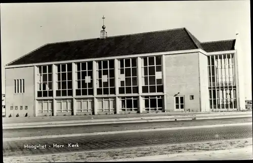 Ak Hoogvliet Rotterdam Südholland Niederlande, Herv. Kerk