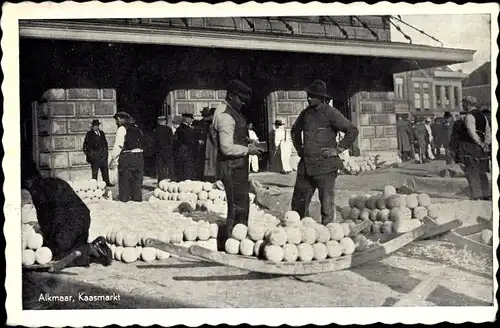 Ak Alkmaar Nordholland Niederlande, Kaasmarkt