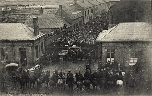 Ak Courrières Pas de Calais, Catastrophe 1906, Grubenunglück