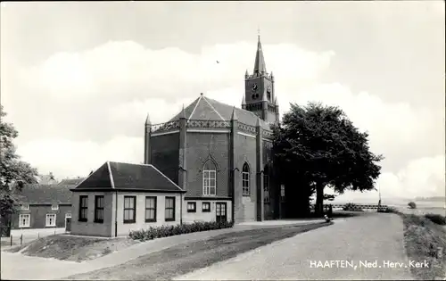 Ak Haaften Gelderland, Ned. Herv. Kerk