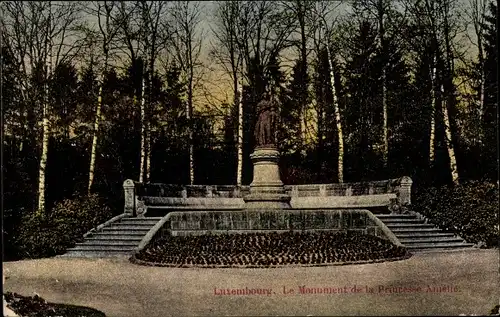 Ak Luxemburg, Le Monument de la Princesse Ametro