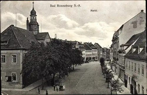 Ak Ronneburg in Thüringen, Markt