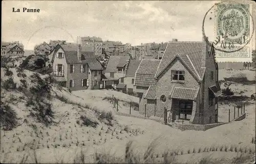 Ak La Panne De Panne Westflandern, Häuser in den Dünen