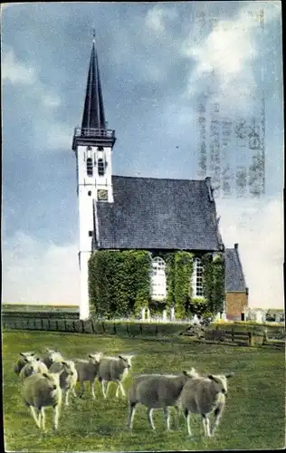 Ak Texel Nordholland Niederlande, Ned. Herv. Kerk Den Hoorn