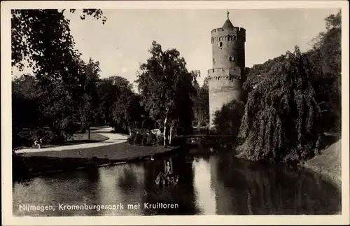 Ak Nijmegen Gelderland, Kronenburgerpark met Kruittoren