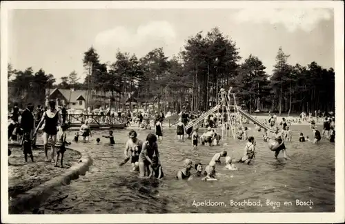 Ak Apeldoorn Gelderland, Boschbad, Berg en Bosch