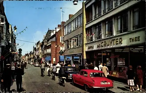 Ak Den Helder Nordholland Niederlande, Spoorstraat, Caffee De Gruyter