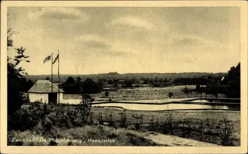 Ak Hoenderloo Gelderland, Zwembad De Miggelenberg