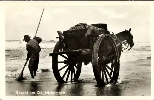 Ak Egmond aan Zee Nordholland Niederlande, Schelpenvisser