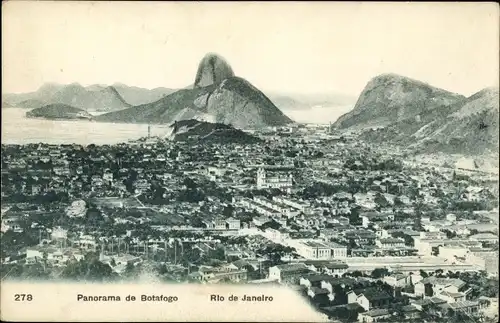 Ak Botafogo Rio de Janeiro Brasilien, Panorama