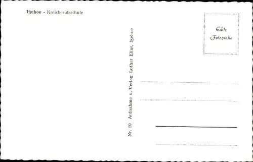 Ak Itzehoe, Kreisberufsschule, Bus