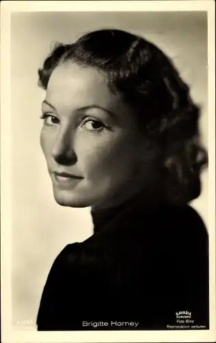 Ak Schauspielerin Brigitte Horney, Portrait, Ross 3378/1