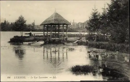 Ak Luxeuil les Bains Haute Saône, Der Luxovianische See