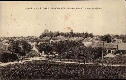 Ak Chauvirey-le-Chatel Haute-Saône, Vue generale