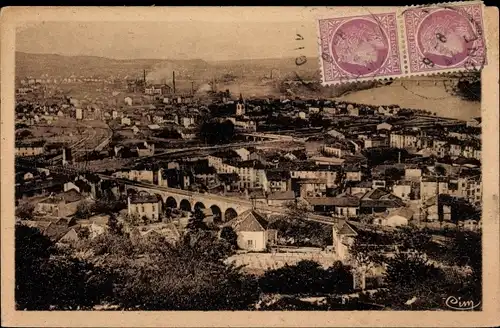 Ak Givors Rhône, Givors-Canal, Vue Panoramique