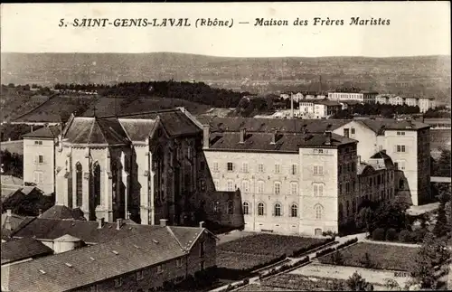 Ak Saint Genis Laval Rhône, Maison des Freres Maristes
