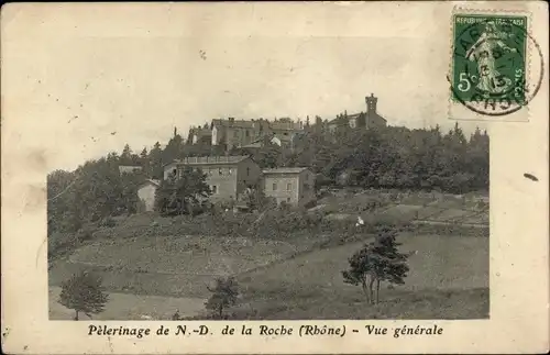 Ak Pelerinage de N.-D. de la Roche Rhone, Vue generale