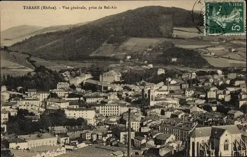 Ak Tarare Rhône, Vue generale, prise de Bel-Air