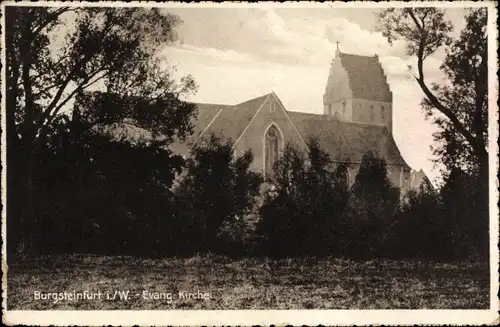 Ak Burgsteinfurt Steinfurt im Münsterland, Evang. Kirche