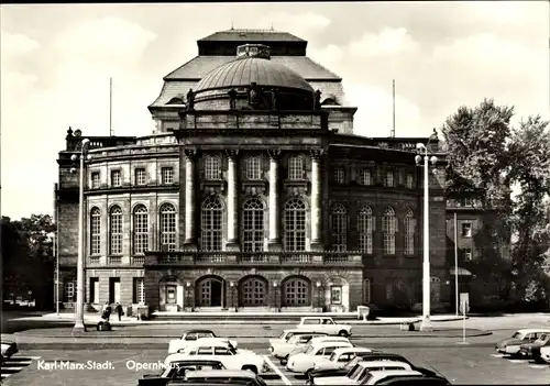 Ak Karl Marx Stadt Chemnitz in Sachsen, Opernhaus