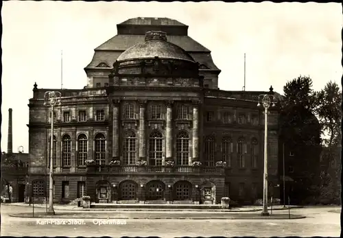 Ak Karl Marx Stadt Chemnitz in Sachsen, Opernhaus