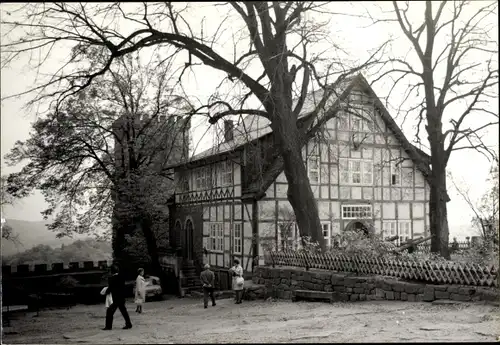 Foto Lutherstadt Eisenach in Thüringen, Fachwerkhaus, Turm