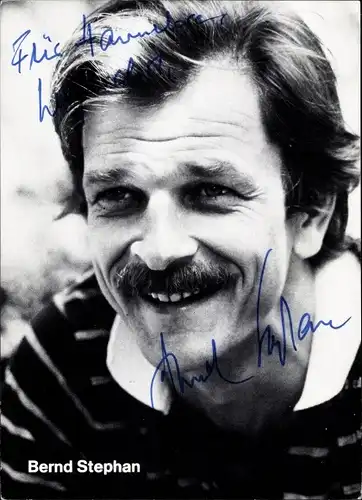 Ak Schauspieler Bernd Stephan, Portrait, Autogramm