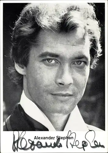 Ak Schauspieler Alexander Stephan, Portrait