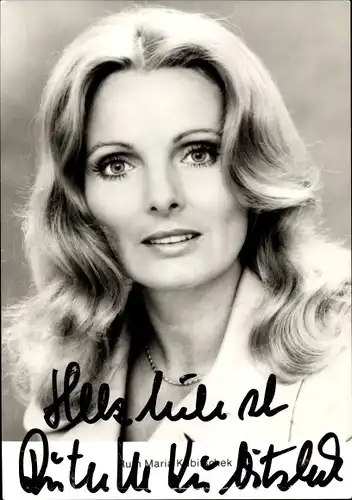 Ak Schauspielerin Ruth-Maria Kubitschek, Portrait, Autogramm