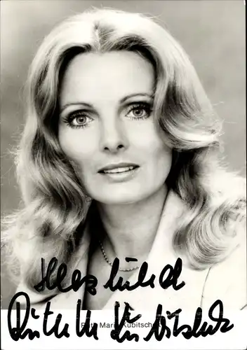 Ak Schauspielerin Ruth-Maria Kubitschek, Portrait, Autogramm