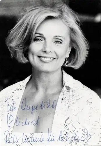 Foto Schauspielerin Ruth-Maria Kubitschek, Portrait, Autogramm
