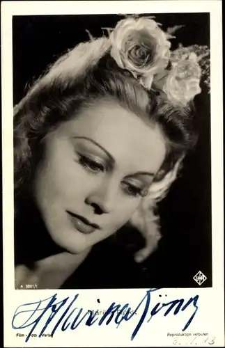 Ak Schauspielerin Marika Rökk, Portrait, Autogramm