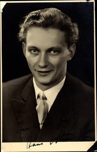 Foto Ak Schauspieler Hans von Thun, Portrait, Autogramm