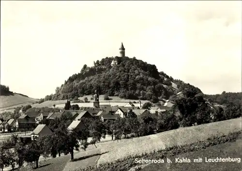 Ak Seitenroda in Thüringen, Ortsansicht mit Leuchtenburg