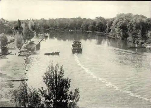 Ak Bernburg an der Saale, An der Saale
