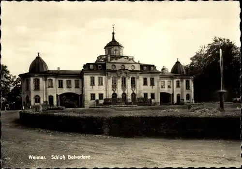 Ak Weimar in Thüringen, Schloss Belvedere