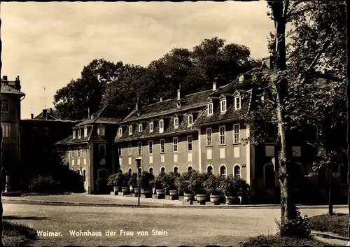 Ak Weimar in Thüringen, Wohnhaus der Frau von Stein