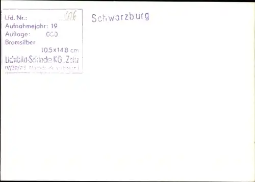 Ak Schwarzburg in Thüringen, Teilansicht