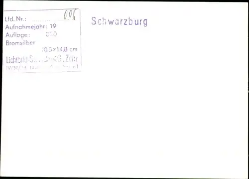 Ak Schwarzburg in Thüringen, Teilansicht