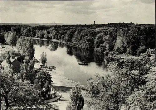 Ak Bernburg an der Saale, An der Saale