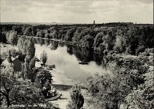 Ak Bernburg an der Saale, An der Saale