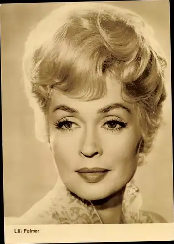 Ak Schauspielerin Lilli Palmer, Portrait